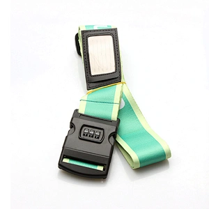 Popular password lock travel polyester luggage belt handle strap