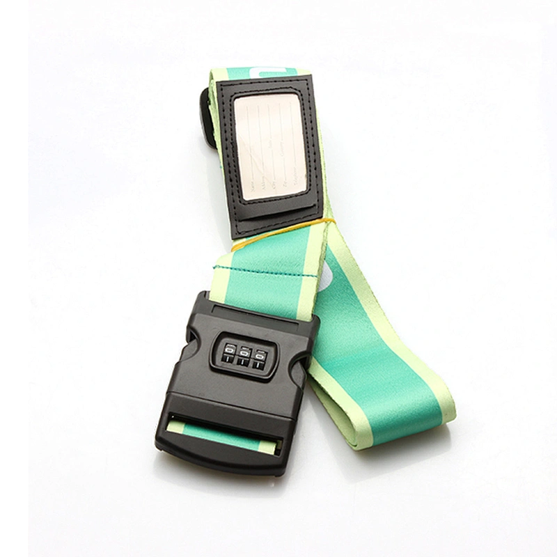 Popular password lock travel polyester luggage belt handle strap