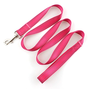 Pet supply new style custom soft reflective pink dog leash