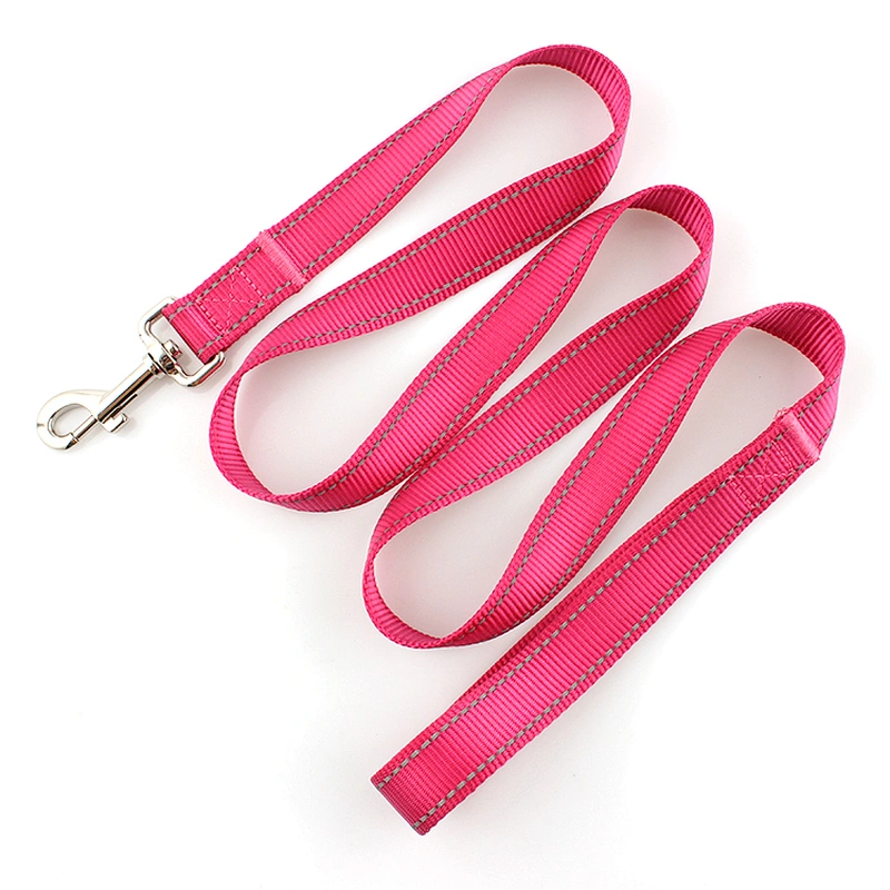 Pet supply new style custom soft reflective pink dog leash