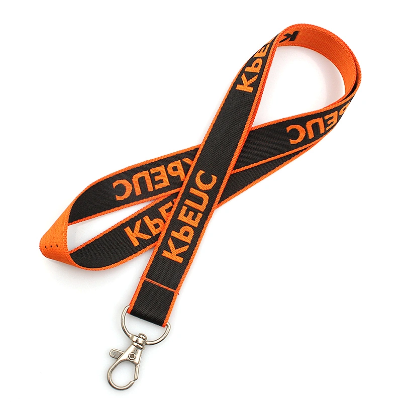 High quality neck custom polyester woven lanyards