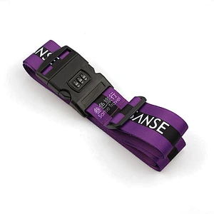 Popular password lock travel polyester luggage belt handle strap