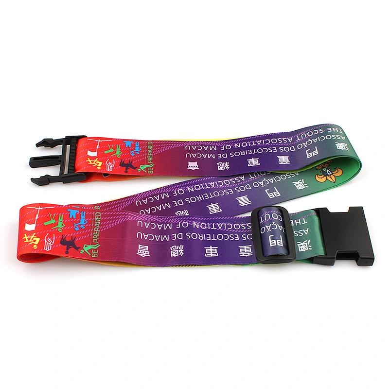 Custom colorful luggage belt suitcase strap