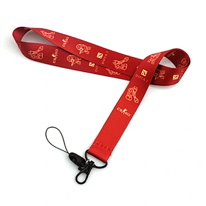 Excellent quality cheap custom heat transfer polyester lanyard strap