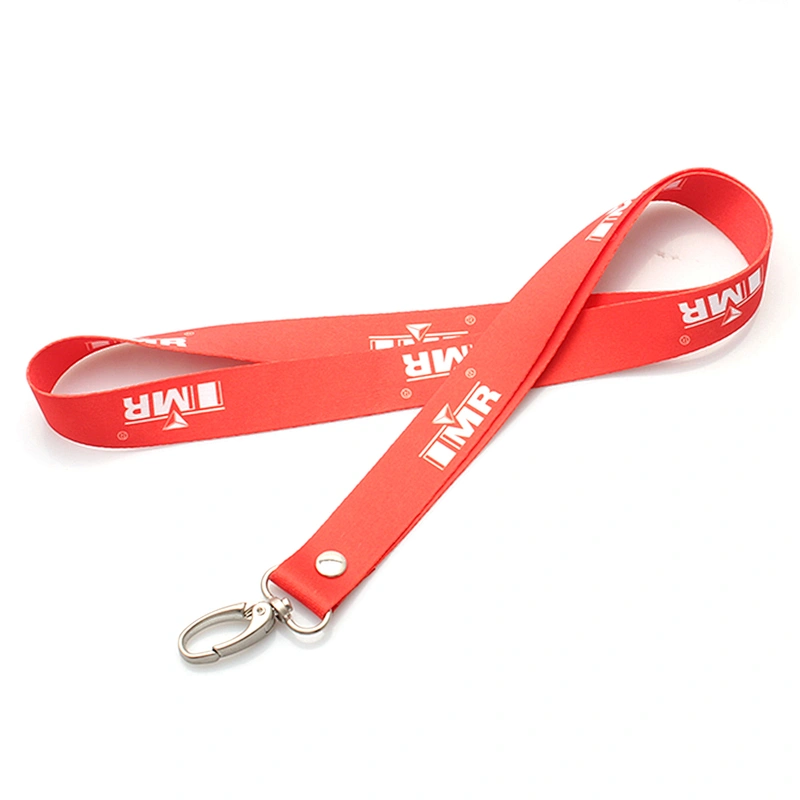 Flat cheap heat transfer printed lanyard with trigger clip