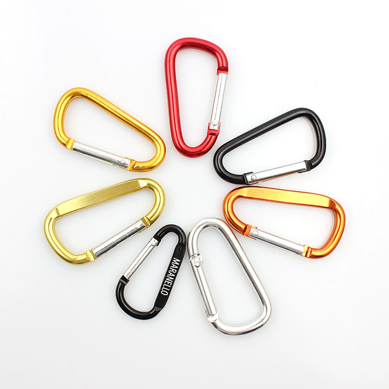 Eco-friendly promotional custom carabiner short lanyard with strap keying