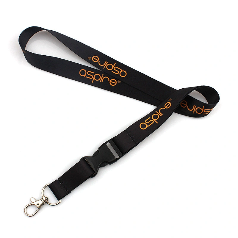 Manufacturer custom high quality lanyard with breakaway buckle