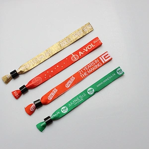 Manufacturer direct sales wristband with custom slide lock for party