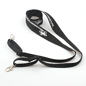 High quality attractive advertising woven print cool camera neck strap