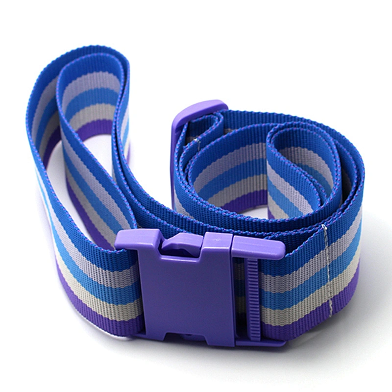 OEM fashion custom cheap free design luggage straps with detach buckle