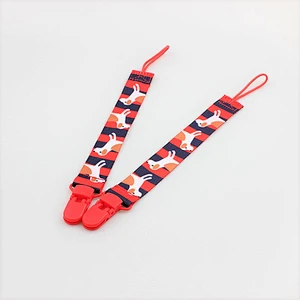 Custom Logo Dummy Holder Baby Soother Pacifier Clips