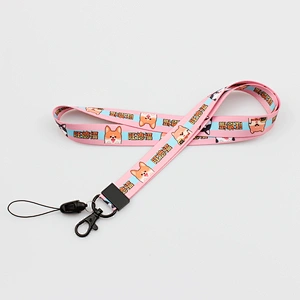 Custom dye sublimation key lanyard with safety release