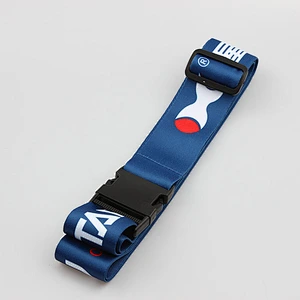 High quality polyester travel luggage strap with handle for suitcase