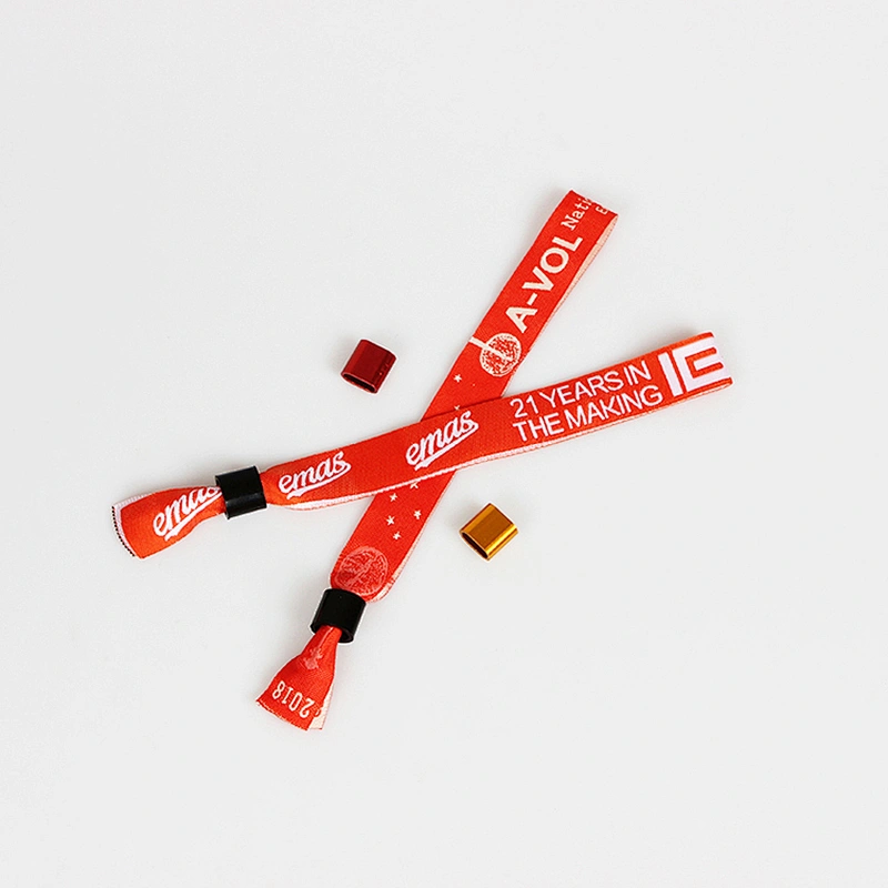Popular wholesale festival items disposable fabric wristband