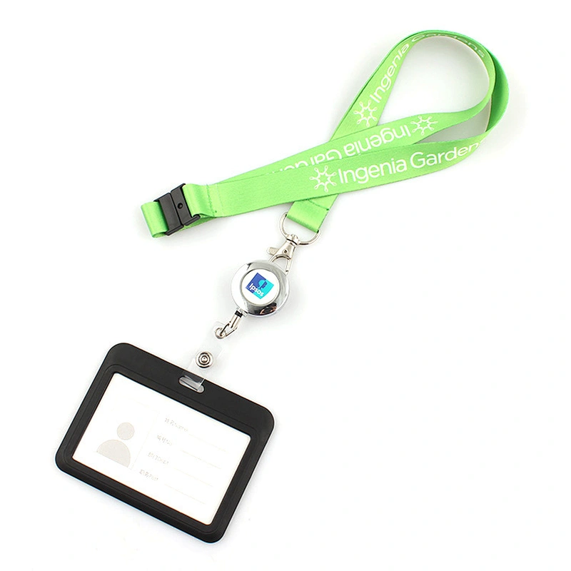 Promotional Custom Fashion Fabric Customized Lanyard Badge Holder
