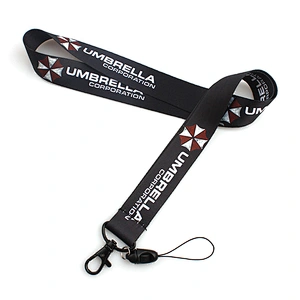 Cheap custom polyester security lanyard heat press