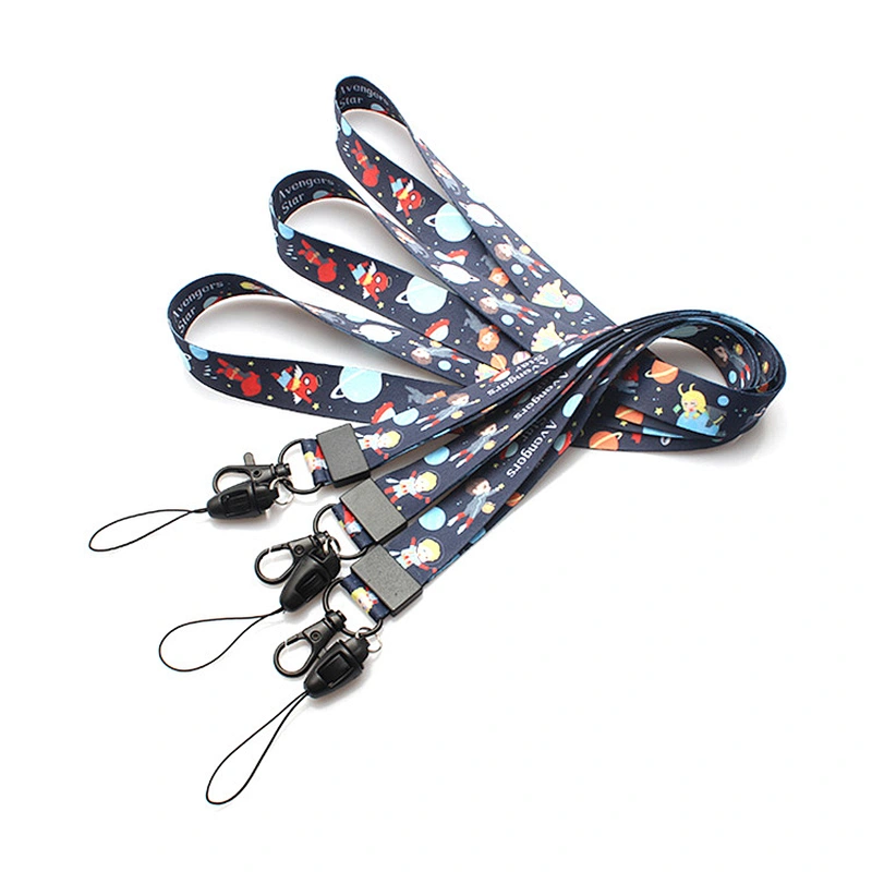 Cheap wholesale custom logo sublimation printed polyester lanyard