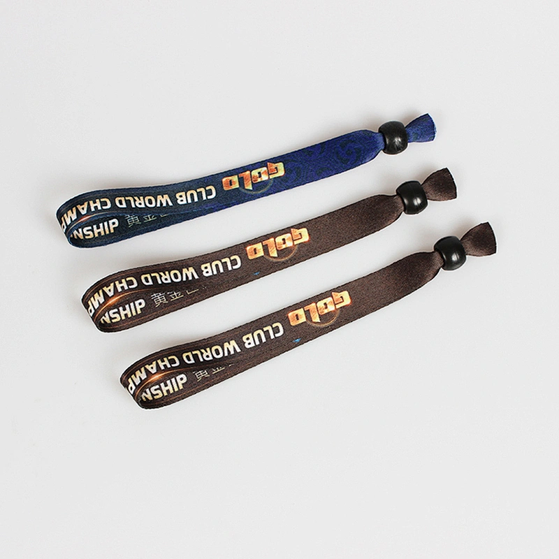 Promotion fabric sublimation security custom wristbands
