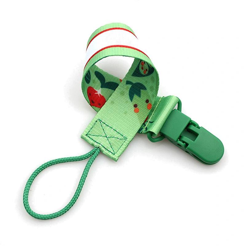 Polyester Funny Dummy Nipple Pacifier Holder Clip For Baby