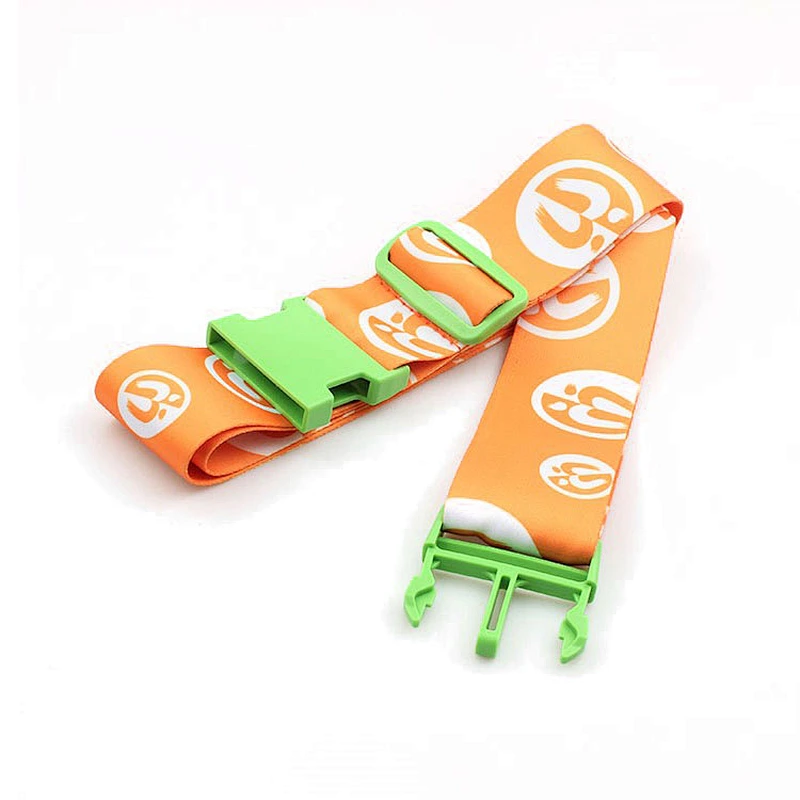 High Quality Luggage Strap Adjustable Suitcase Travel Buckle Baggage Belt With Tag