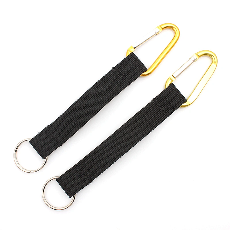 Custom logo karabiner climbing hook carabiner key lanyards