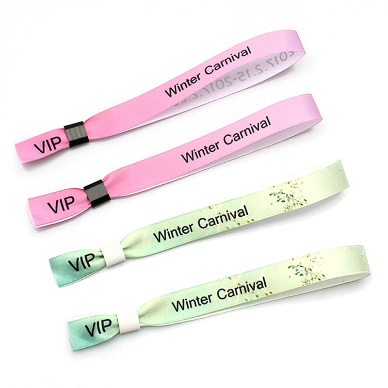 Wholesale ribbon wristband with plastic locks sweatband promotion