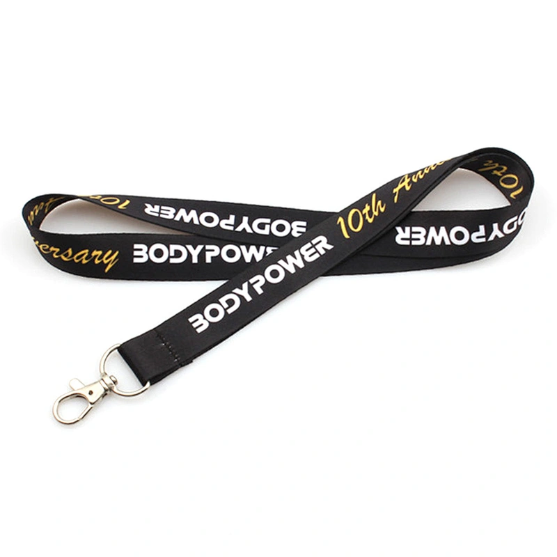 Fashion custom design heated transfer lanyard key chain