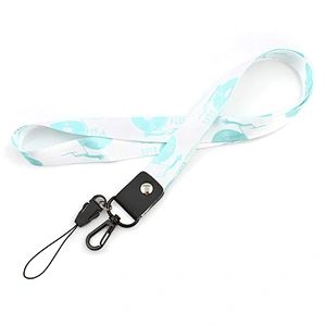 Custom wholesale plain nylon lanyard no minimum order