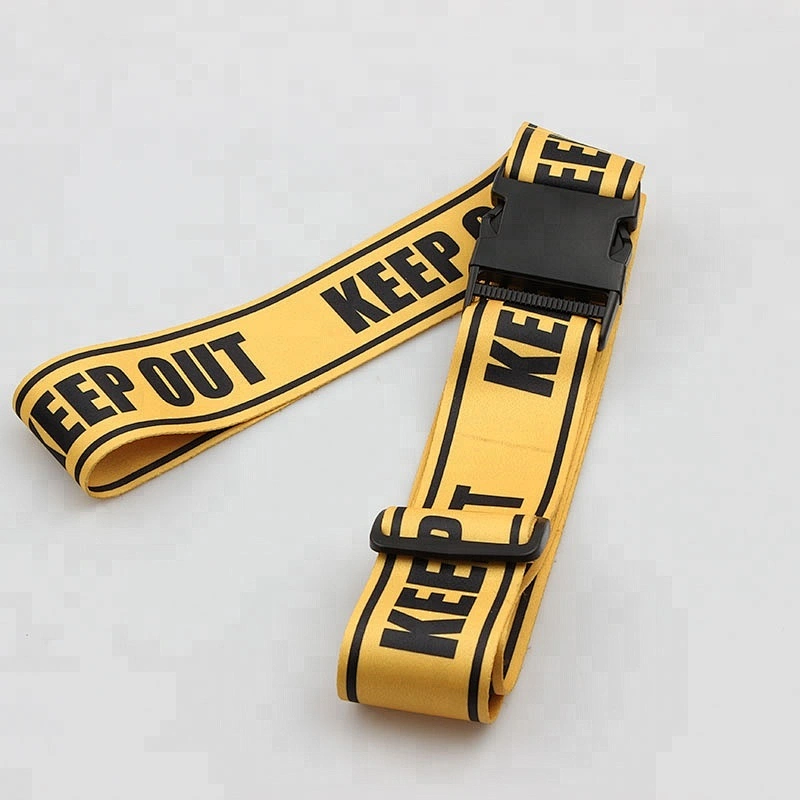 Promotional customized logo adjustable travel luggage strap