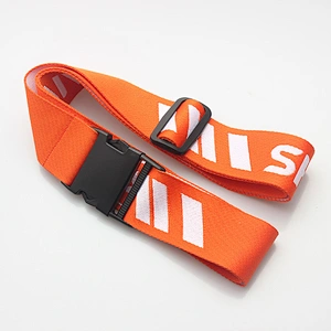 Custom embroidered adjustable luggage weight scale webbing strap