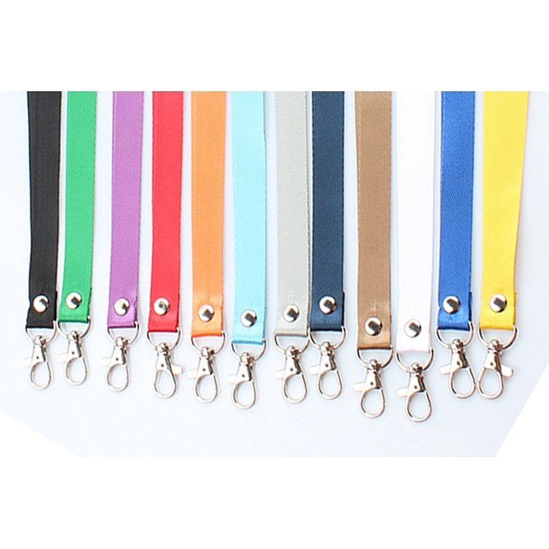 Guangzhou factory OEM custom blank nylon lanyards