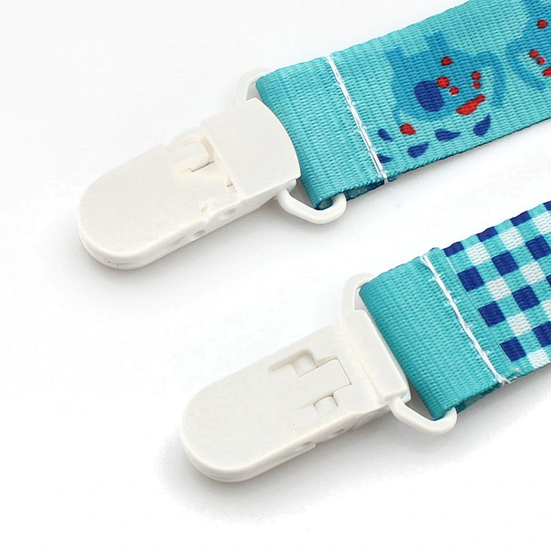 Polyester Pacifier Holder Cute Wholesale Baby Plastic Clips