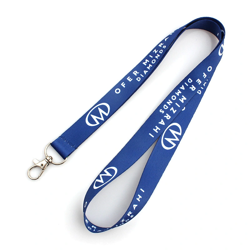 Wholesale ribbon satin lanyard for business card