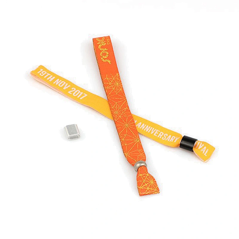 Wholesaler jacquard premium polyester cheap cloth wristband
