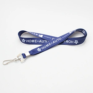 Factory custom cheap sublimation printing polyester lanyard with breakaway buckle