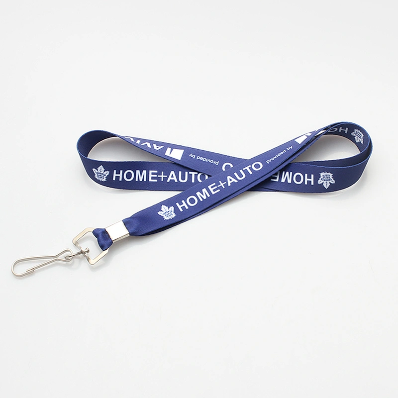 Factory custom cheap sublimation printing polyester lanyard with breakaway buckle