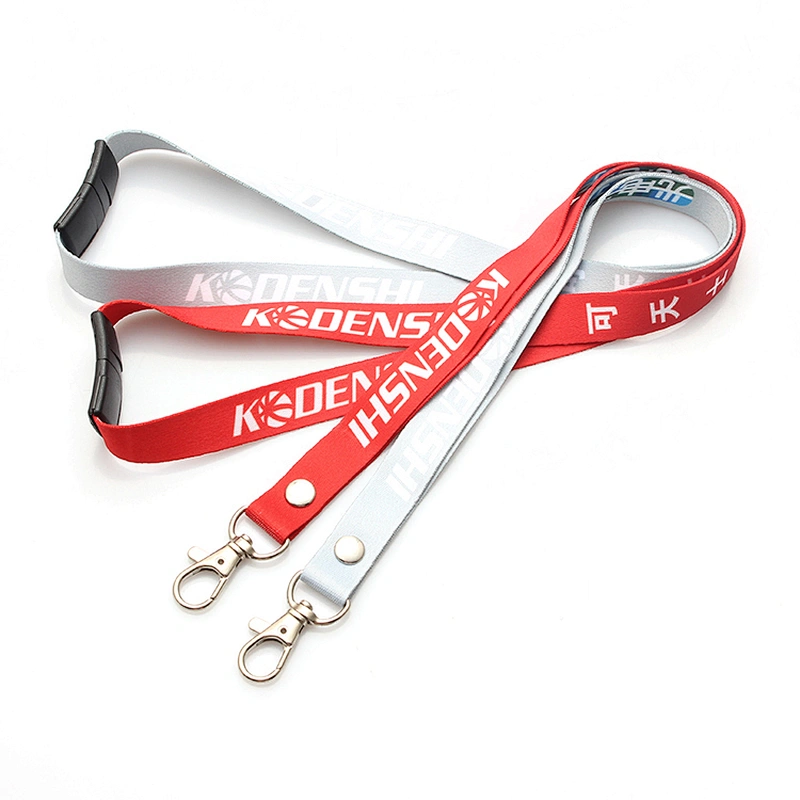 Hot sale customized logo printing fabric polyester lanyard