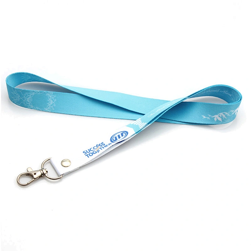 Factory OEM high quality polyester keychain lanyard