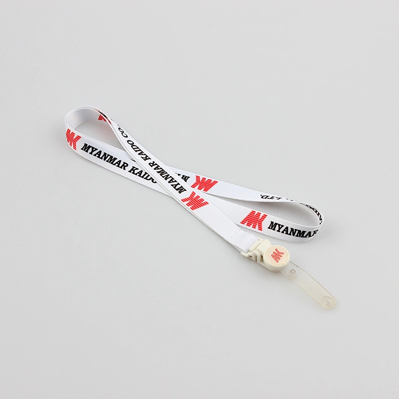 Personalized logo cheap neck printed custom polyester lanyards