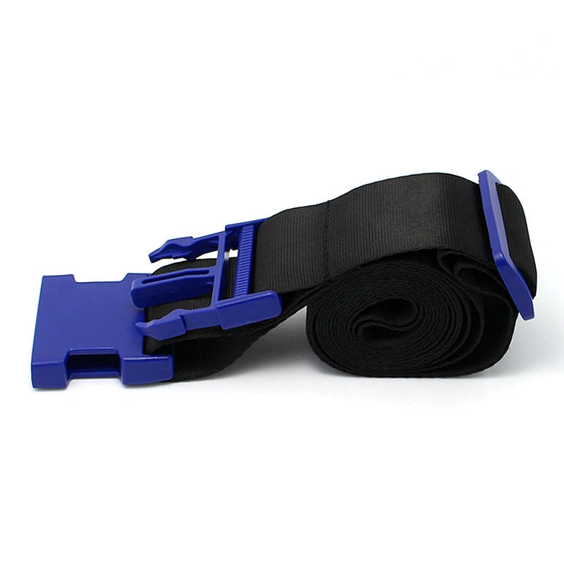 Wholesale hot sale print black luggage strap belt with custom logo