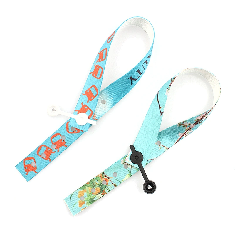 2019 New RPET recycled material print fashion wristband custom logo