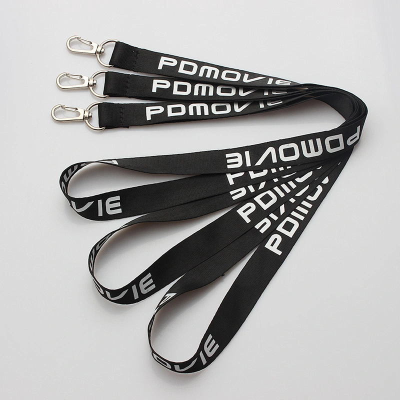Factory OEM high quality custom nylon silk screen lanyard neck