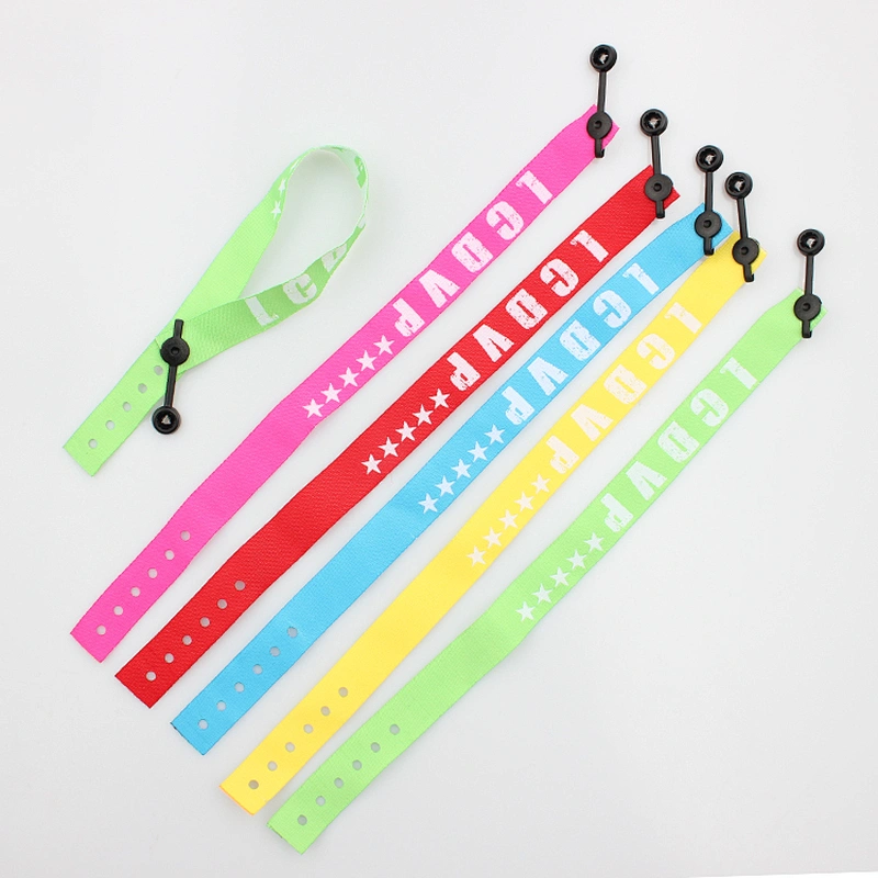 Professional factory cheap stylish woven artificial wristbands for party