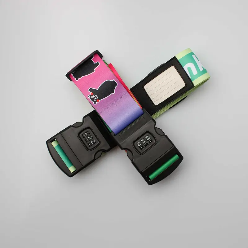 High quality custom digit combination lock luggage belt strap