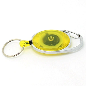 New style carabiner retractable pull reel badge holder