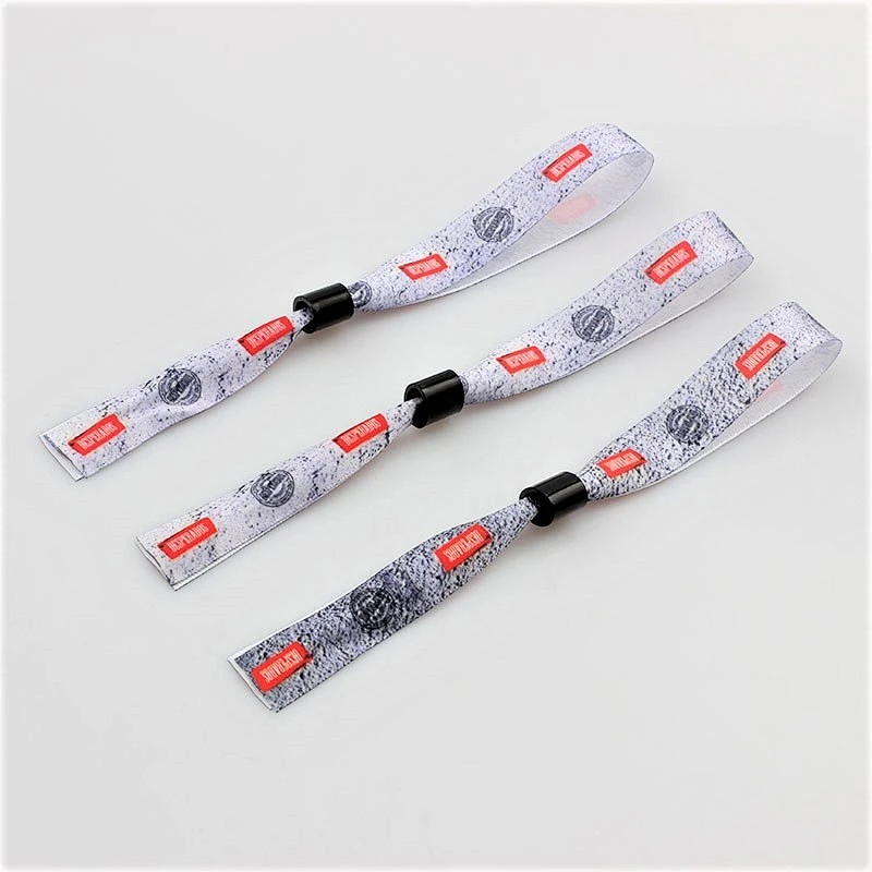 Best selling items cheap eco-friendly polyester satin wristband