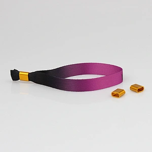 Festival Event Custom Fabric Sublimation Printed Wrist Band Polyester Cloth Bracelet