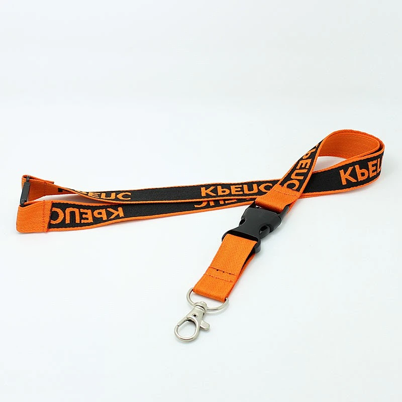 High quality neck custom polyester woven lanyards