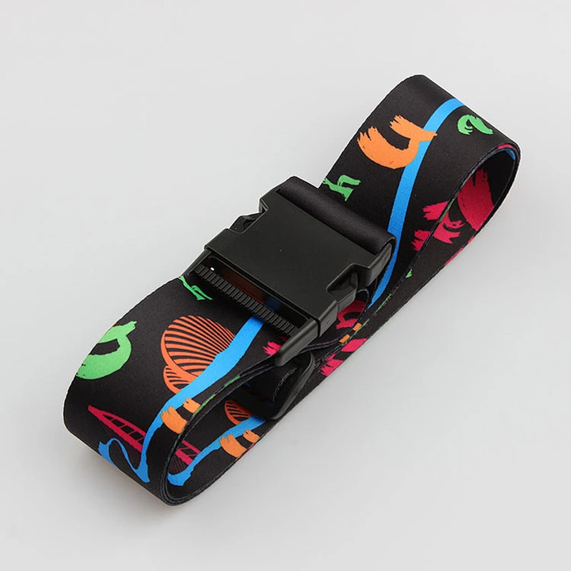 High Quality Luggage Belt Adjustable Suitcase Travel Buckle Belt With Tag