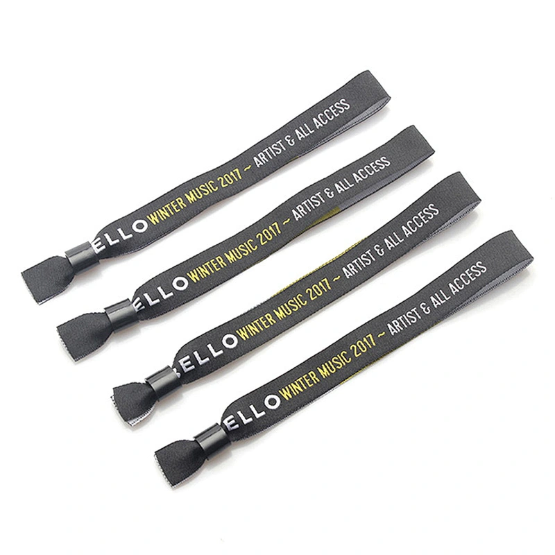 Promotion personalized woven wristbands with any logo design